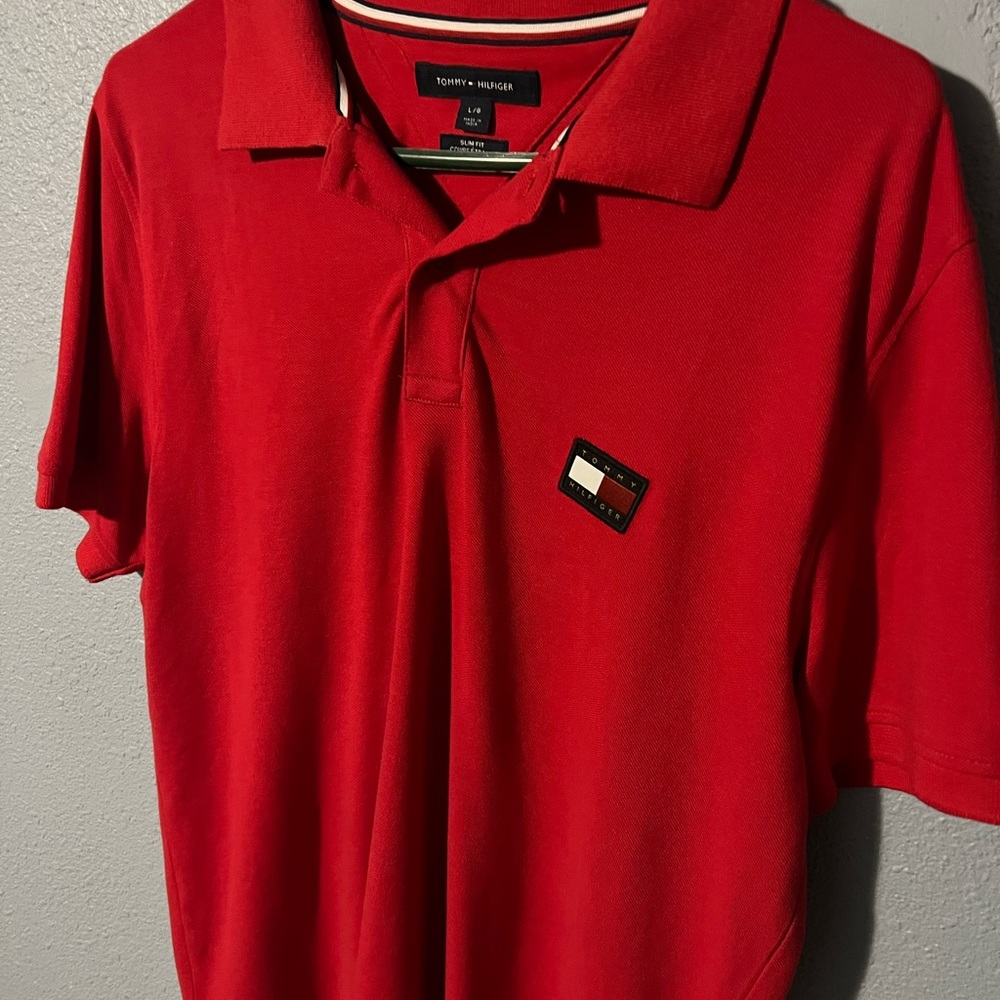 Tommy Hilfiger red polo